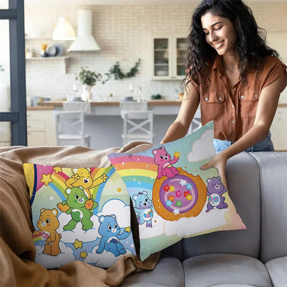 Kussenslopen Cartoon Care Bears Met Dubbelzijdige Print En Zachte Plush
