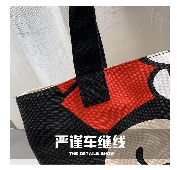 Disney Mickey Minnie Mouse Canvas Tas - Grote Ruimte