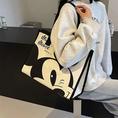 Disney Mickey Mouse Canvas Tas - Grote Capaciteit