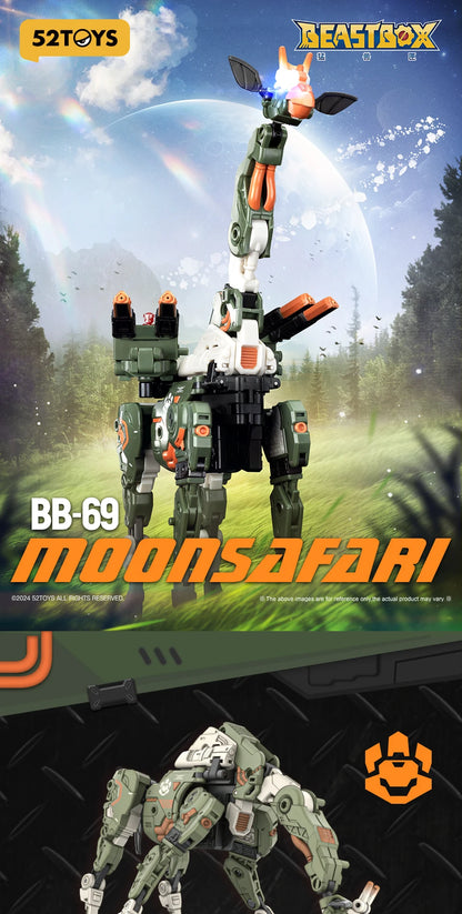 Officiële 52TOYS Beastbox BB-69 MOONSAFARI – Verzamelbare Converteerbare Actiefiguur