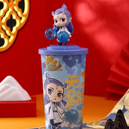 Hot Toys Ne Zha Aobing Topper Cup Figurine – Exclusieve Theatersouvenir met Rietje