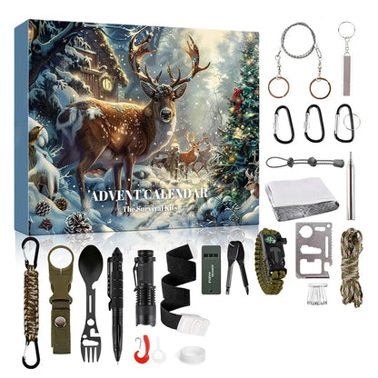 TrailNova Adventkalender Survival kit voor Mannen – 24 dagen 2025 countdown