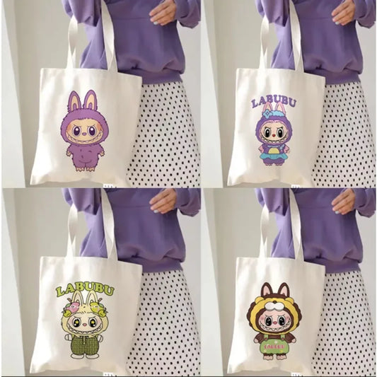 Labubu Series Canvas Tas - Shopper Herbruikbaar