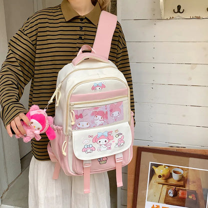 Sanrio Hello Kitty My Melody Rugzak met ruime capaciteit
