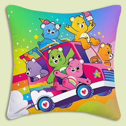 Kussenslopen Cartoon Care Bears Met Dubbelzijdige Print En Zachte Plush