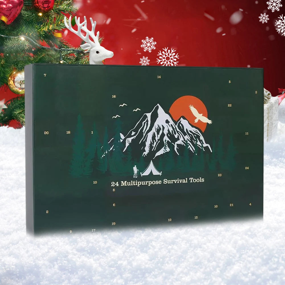 TrailNova Adventkalender Survival kit voor Mannen – 24 dagen 2025 countdown
