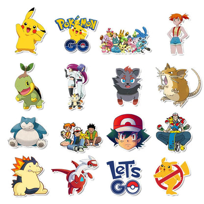 Kawaii Pikachu Pokémon Stickers Waterproof Voor Elke Creatie