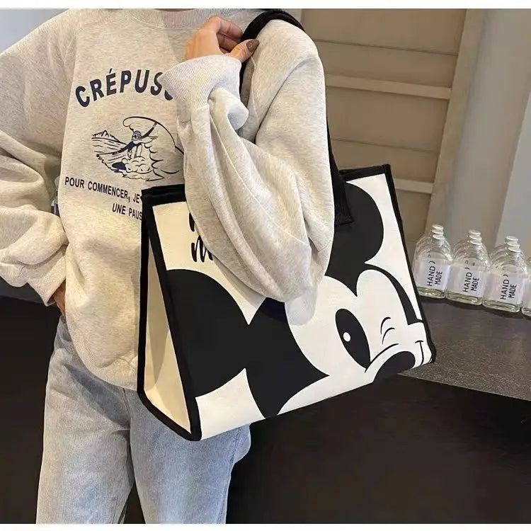 Disney Mickey Mouse Canvas Tas - Grote Capaciteit