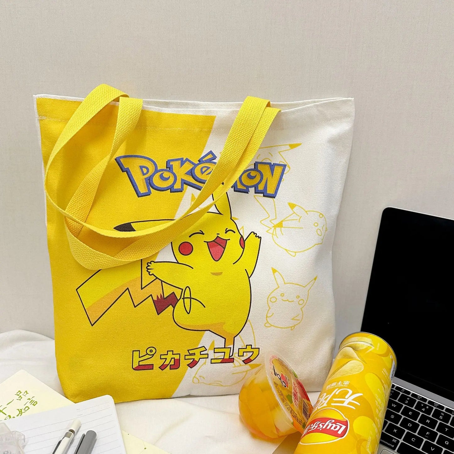 Pokémon Canvas Tas Pikachu Eevee - Ideaal Voor School