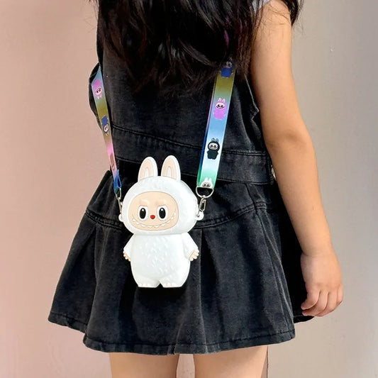 MINISO Labubu Cartoon Compacte Draagbare Schoudetas