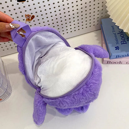 Kawaii Lilo En Stitch Pluche Rugzak – Schattig Cartoon Ontwerp Met Grote Capaciteit