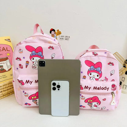 Sanrio Kuromi Hello Kitty My Melody Rugzak – Schattig Pompom Purin