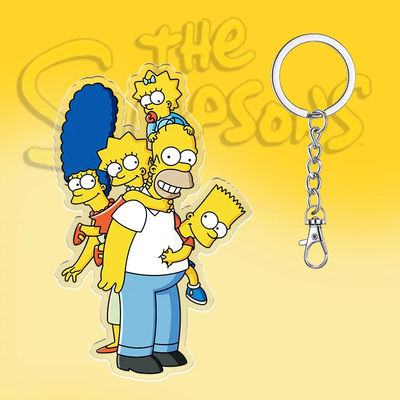 Sleutelhanger De Simpsons 6cm Schattig Acryl Cadeau