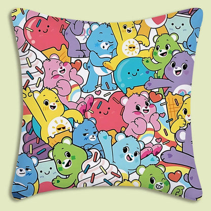 Kussenslopen Cartoon Care Bears Met Dubbelzijdige Print En Zachte Plush