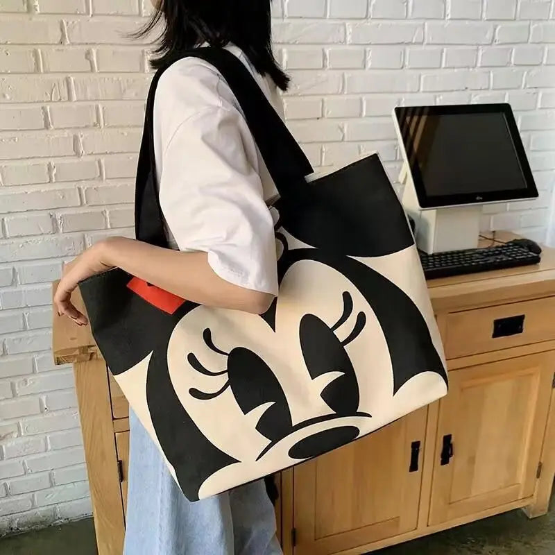 Disney Mickey Minnie Mouse Canvas Tas - Grote Ruimte