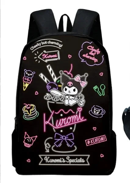 Kawaii My Melody Kuromi Rugzak – Grote Capaciteit Schooltas