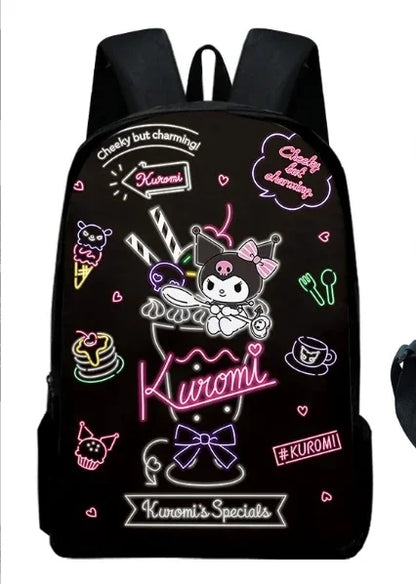 Kawaii My Melody Kuromi Rugzak – Grote Capaciteit Schooltas