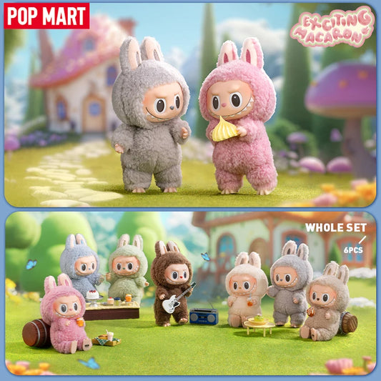 Officiële POP MART The Monsters Labubu  – Spannende Macaron Vinyl Gezicht Mystery Box