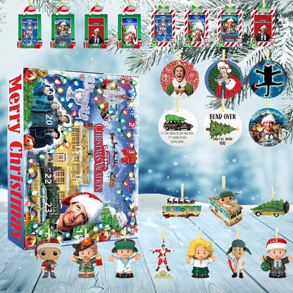 Grinch Adventskalender 2025 – Acryl Kinderhanger voor jongens en meisjes