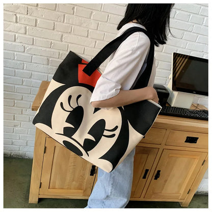 Disney Mickey Minnie Mouse Canvas Tas - Grote Ruimte