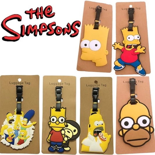 Bagagelabels - Simpsons Homer Cartoon Voor Unieke Identificatie