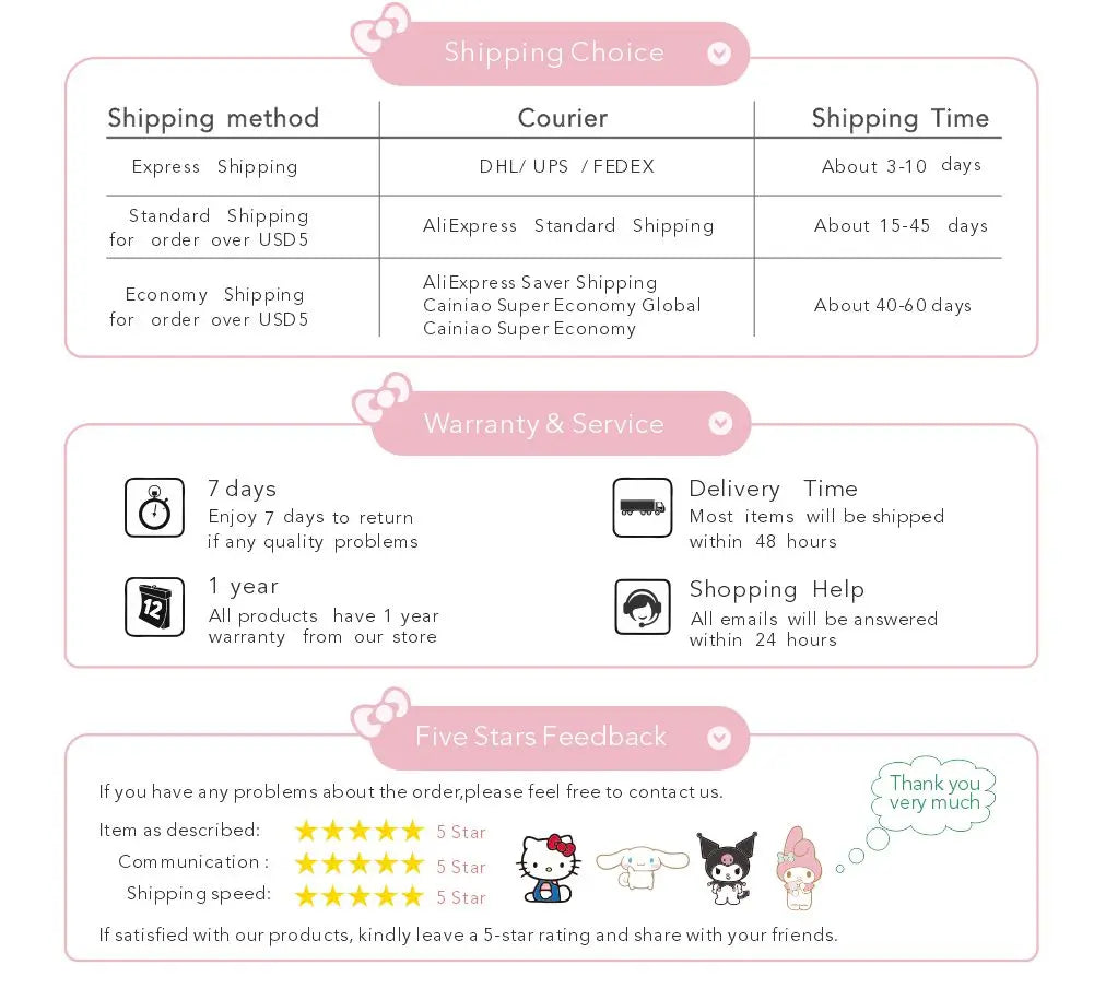 Kawaii Sanrio My Melody Hello Kitty Anime Pluche knuffels 20 cm