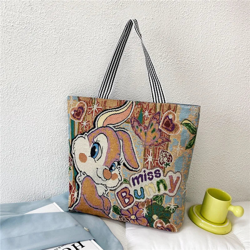 Disney Mickey Mouse, Lilo & Stitch Retro Tas – Ruim Canvas Anime Stijl